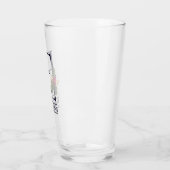 Weihnachtsmongramm E Personalisiertes Bier Glas (Links)