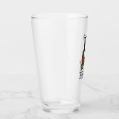 Weihnachtsmongramm E Personalisiertes Bier Glas (Rechts)