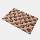 Weihnachtsmonkey Door Mat Fußmatte (Schrägansicht)