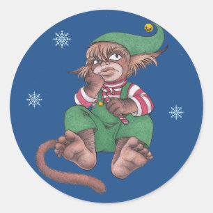 Weihnachtsmonkey Gnome Stickers