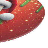 Weihnachtsmonogramm A für Wintergeschenke Schneidebrett (Ecke)