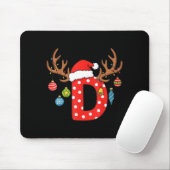 Weihnachtsmonogramm Alphabet Anfangsbuchstabe Buch Mousepad (Mit Mouse)