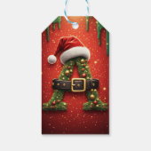 Weihnachtsmonogramm Buchstabe A als Geschenk für d Geschenkanhänger (Rückseite)