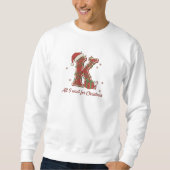 Weihnachtsmonogramm-Design mit Buchstabe K Sweatshirt (Vorderseite)