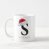 Weihnachtsmonogramm-Tasse Kaffeetasse (Links)