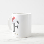 Weihnachtsmonogramm-Tasse Kaffeetasse (Vorderseite Links)