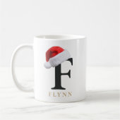 Weihnachtsmonogramm-Tasse Kaffeetasse (Links)