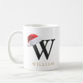 Weihnachtsmonogramm-Tasse Kaffeetasse (Links)