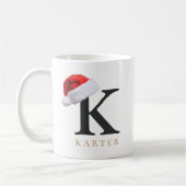 Weihnachtsmonogramm-Tasse Kaffeetasse (Links)
