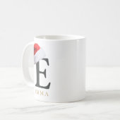 Weihnachtsmonogramm-Tasse Kaffeetasse (Vorderseite Links)