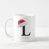 Weihnachtsmonogramm-Tasse Kaffeetasse (Links)