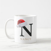 Weihnachtsmonogramm-Tasse Kaffeetasse (Links)