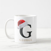 Weihnachtsmonogramm-Tasse Kaffeetasse (Links)