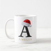 Weihnachtsmonogramm-Tasse Kaffeetasse (Links)