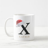Weihnachtsmonogramm-Tasse Kaffeetasse (Links)