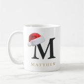 Weihnachtsmonogramm-Tasse Kaffeetasse (Links)