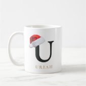 Weihnachtsmonogramm-Tasse Kaffeetasse (Links)