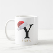 Weihnachtsmonogramm-Tasse Kaffeetasse (Links)