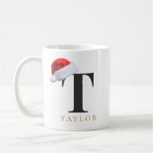 Weihnachtsmonogramm-Tasse Kaffeetasse (Links)