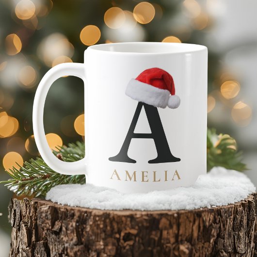 Weihnachtsmonogramm-Tasse Kaffeetasse