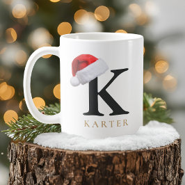 Weihnachtsmonogramm-Tasse Kaffeetasse