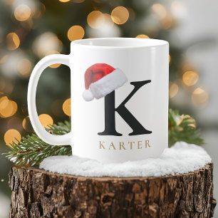 Weihnachtsmonogramm-Tasse Kaffeetasse