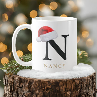 Weihnachtsmonogramm-Tasse Kaffeetasse