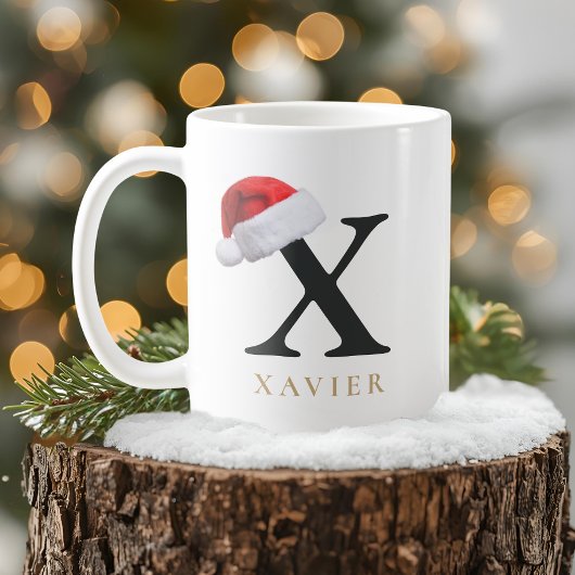 Weihnachtsmonogramm-Tasse Kaffeetasse