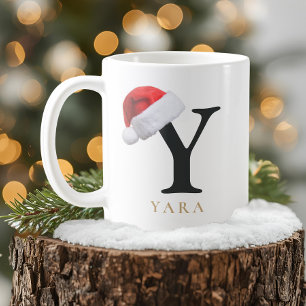 Weihnachtsmonogramm-Tasse Kaffeetasse