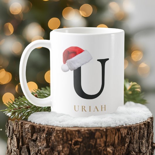 Weihnachtsmonogramm-Tasse Kaffeetasse