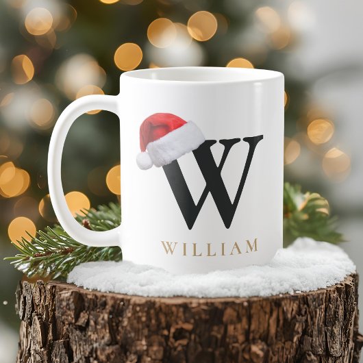 Weihnachtsmonogramm-Tasse Kaffeetasse