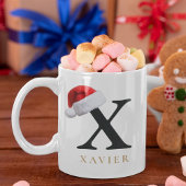 Weihnachtsmonogramm-Tasse Kaffeetasse