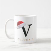 Weihnachtsmonogramm-Tasse Kaffeetasse (Links)