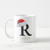 Weihnachtsmonogramm-Tasse Kaffeetasse (Links)