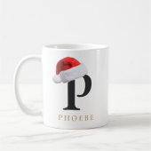 Weihnachtsmonogramm-Tasse Kaffeetasse (Links)