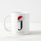 Weihnachtsmonogramm-Tasse Kaffeetasse (Links)