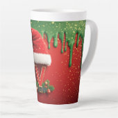Weihnachtsmonogramm V Weihnachtsmann-Feiertagsbrie Milchtasse (Rechte Ecke)