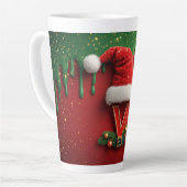 Weihnachtsmonogramm V Weihnachtsmann-Feiertagsbrie Milchtasse (Linke Ecke)