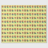 Weihnachtsmonster-Geschenk-Verpackungs-Papier-Art Geschenkpapier (Flach)