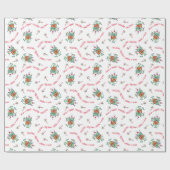 Weihnachtsmonster mit Geschenk Geschenkpapier (Flach)