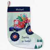 Weihnachtsmonster Truck Name Kleiner Weihnachtsstrumpf (Vorderseite)