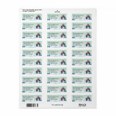 Weihnachtsmonster Truck - Rücksendeadresse (Vorne)