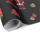 Weihnachtsmonsterpapier Geschenkpapier (Rolleneckpunkt)