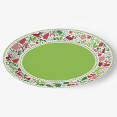 Weihnachtsmontage-Teller (LTGR) Pappteller (Schrägansicht)