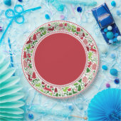 Weihnachtsmontage-Teller (LTRD) Pappteller (Party)