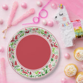 Weihnachtsmontage-Teller (LTRD) Pappteller (Party)