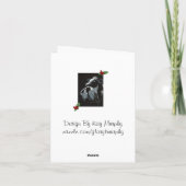 Weihnachtsmoo Feiertagskarte (Rückseite)