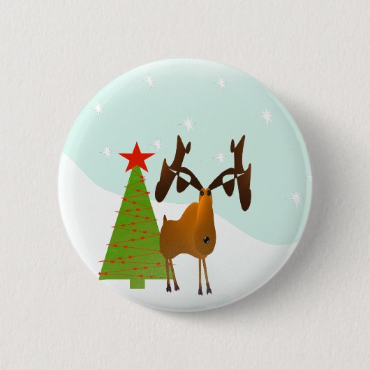 Weihnachtsmoose Button (Vorderseite)