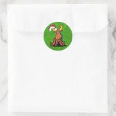 Weihnachtsmoose Classic Round Sticker (Tasche)