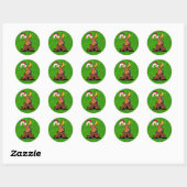 Weihnachtsmoose Classic Round Sticker (Blatt)